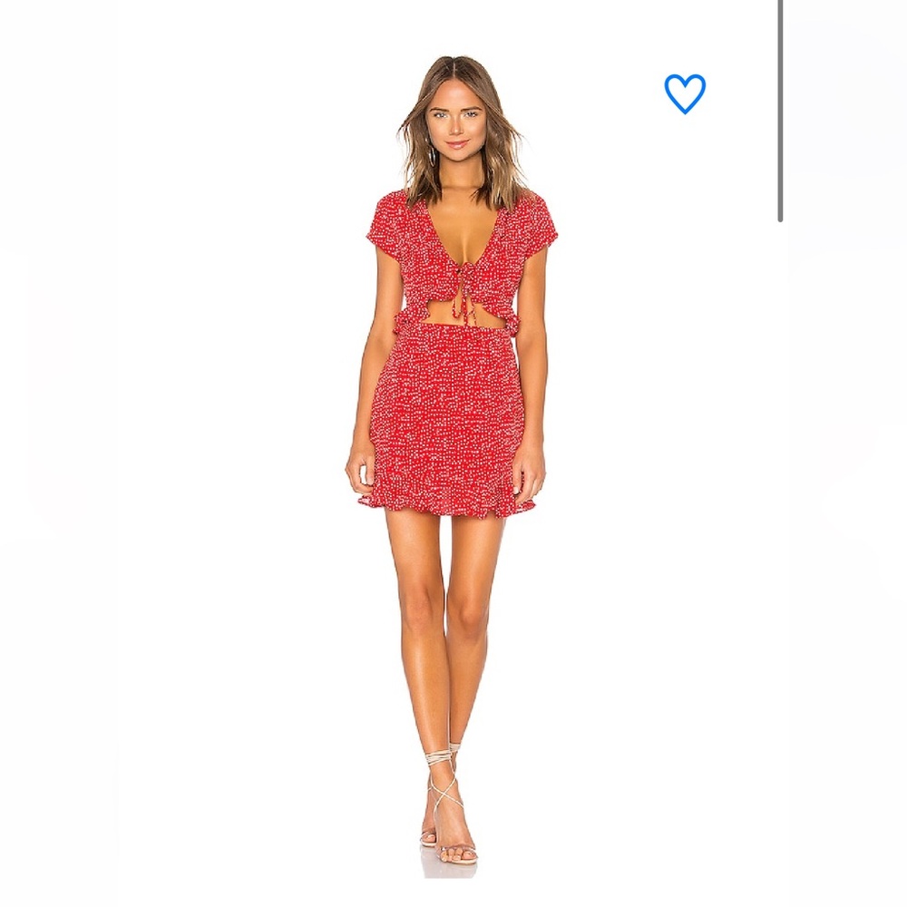 Superdown mercy polka dot dress